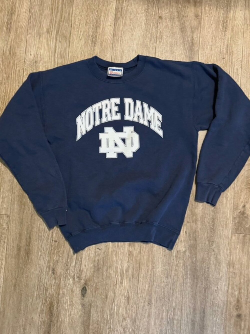 Vintage Notre Dame Fighting Irish Blue Sweatshirt Mens S Small Hanes
